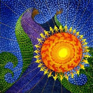 mujer dibujo naturaleza